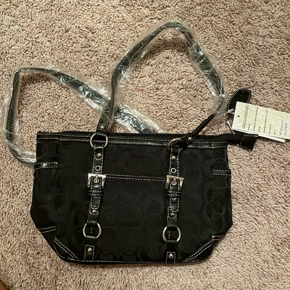 Black Buckle Handbag